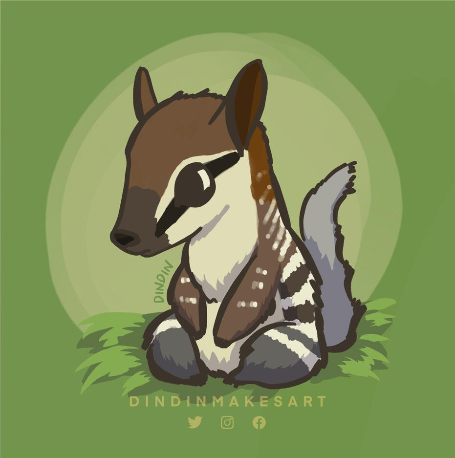 Numbat art for Smalltober 2021